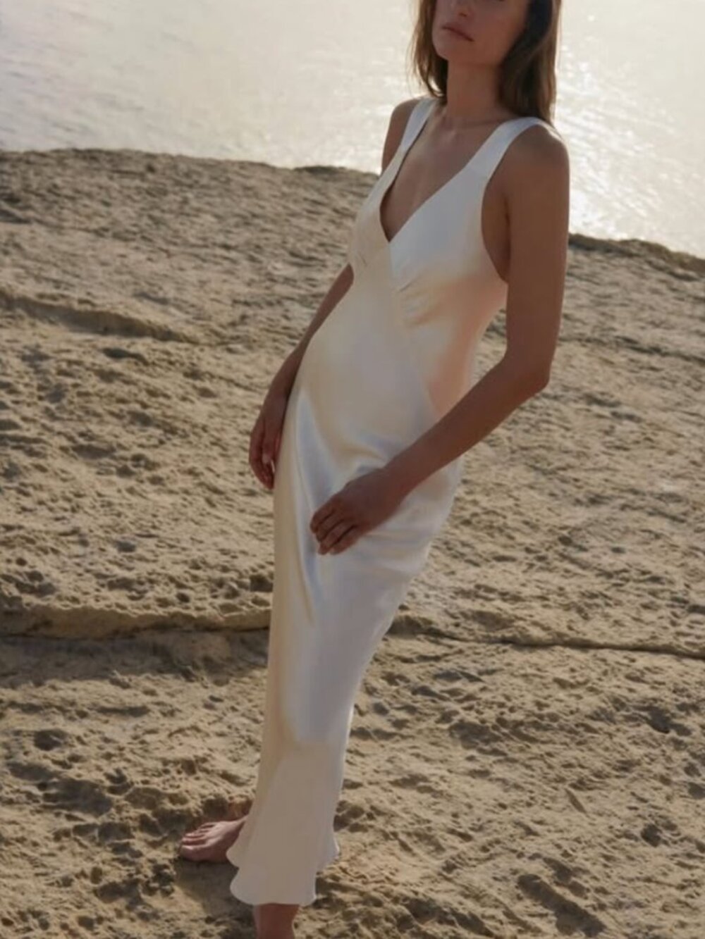 Shona Joy Cream Dress – Worn Once – Excellent Condition